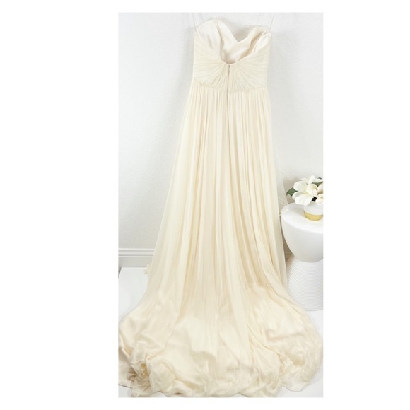 Hayley Paige Paloma 6409 Wedding Bridal Gown Strapless Sweetheart Ivory Size 4 - Picture 11 of 12